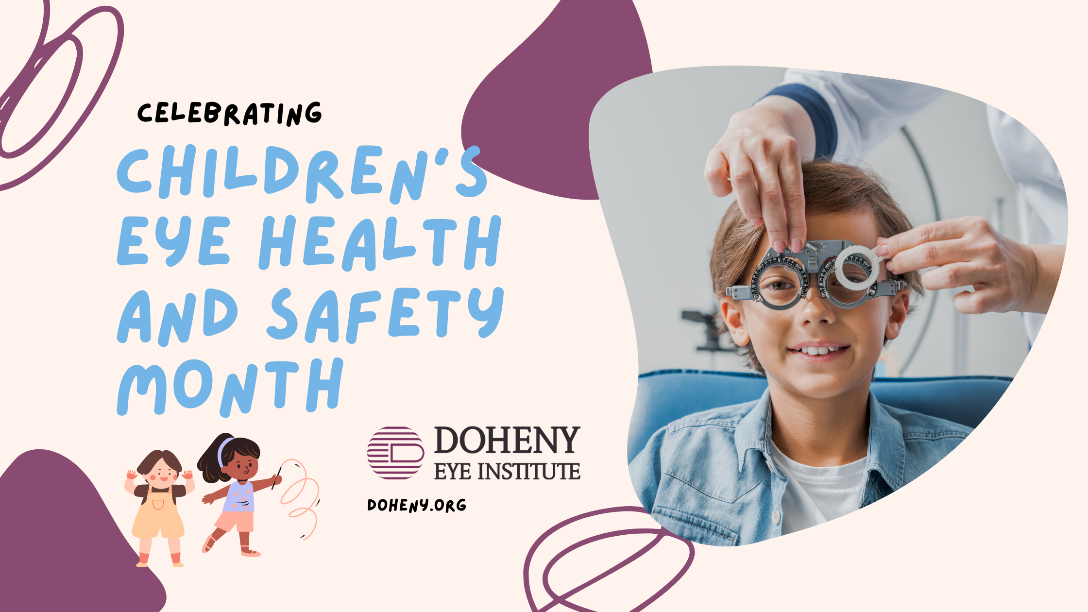 Children's Eye Health and Safety month banner