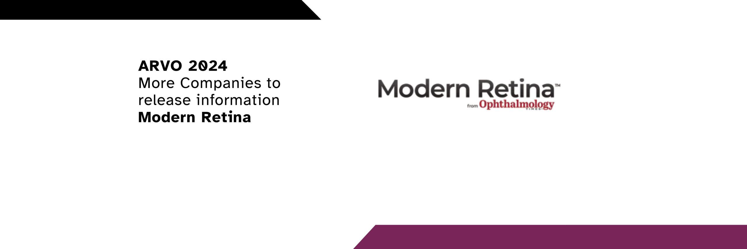 Modern Retina: ARVO 2024 Information on Presentations